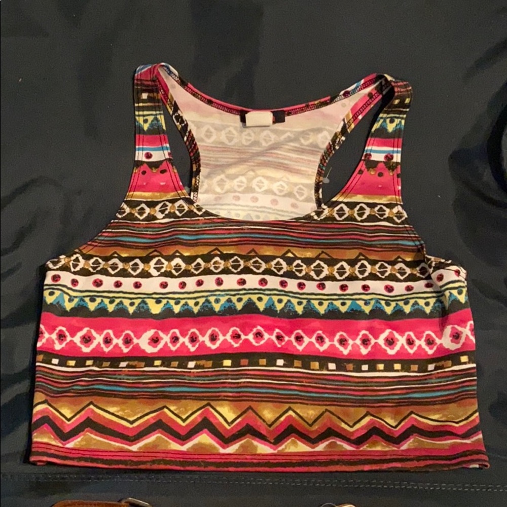 Printed crop top